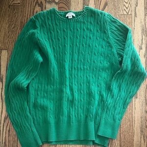 St. John's Bay Vibrant Green Cable Knit Sweater